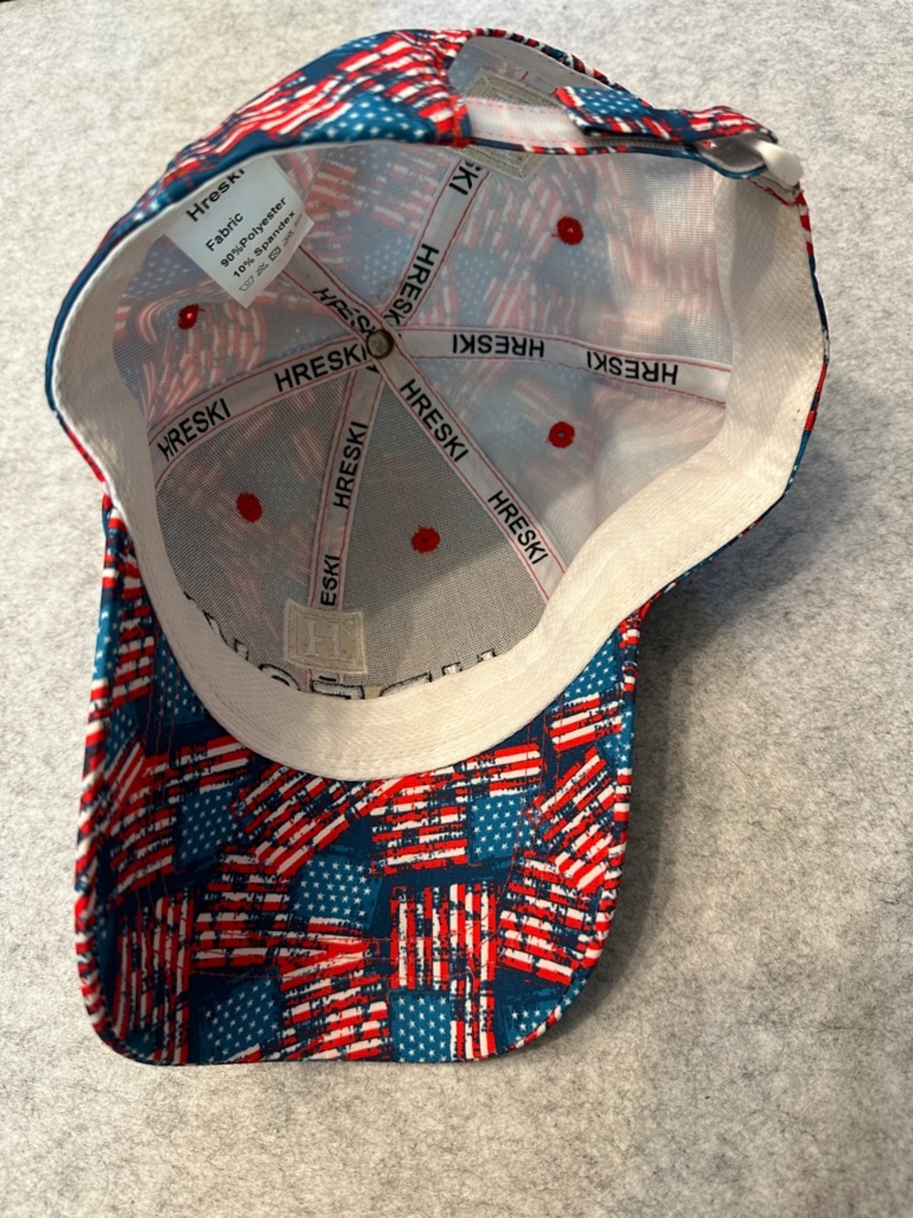 Hreski Patriotic Flag Pattern Baseball Cap - Picture 5 of 5